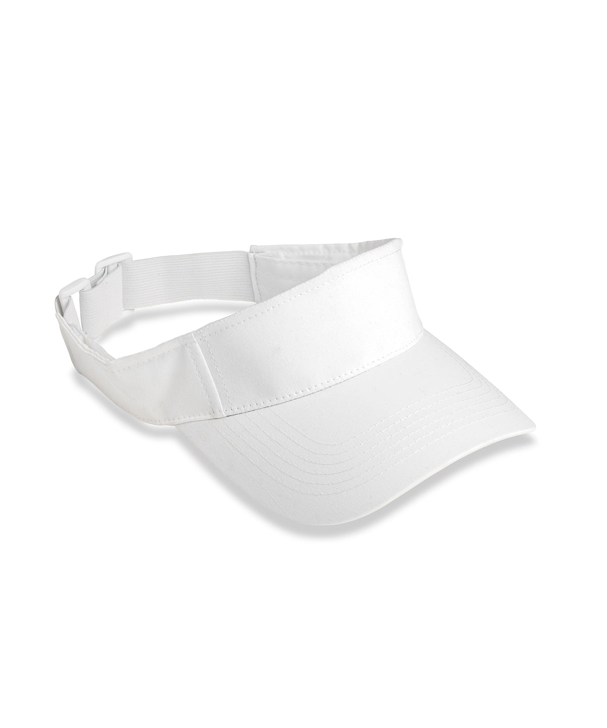Result Recycled Sport visor in White, front view