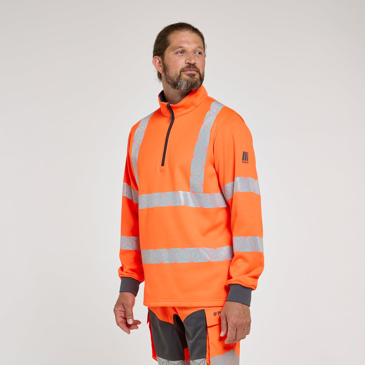 Pulsar Quarter-Zip Orange, image 2