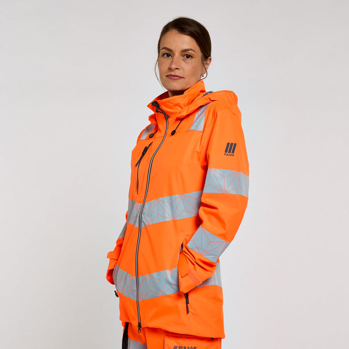 Pulsar Women's Shell Jacket Orange REACT, image 2