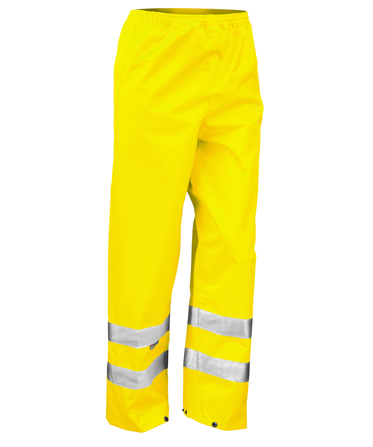 Result Safeguard Safety high-viz trousers in Fluorescent Yellow, front view