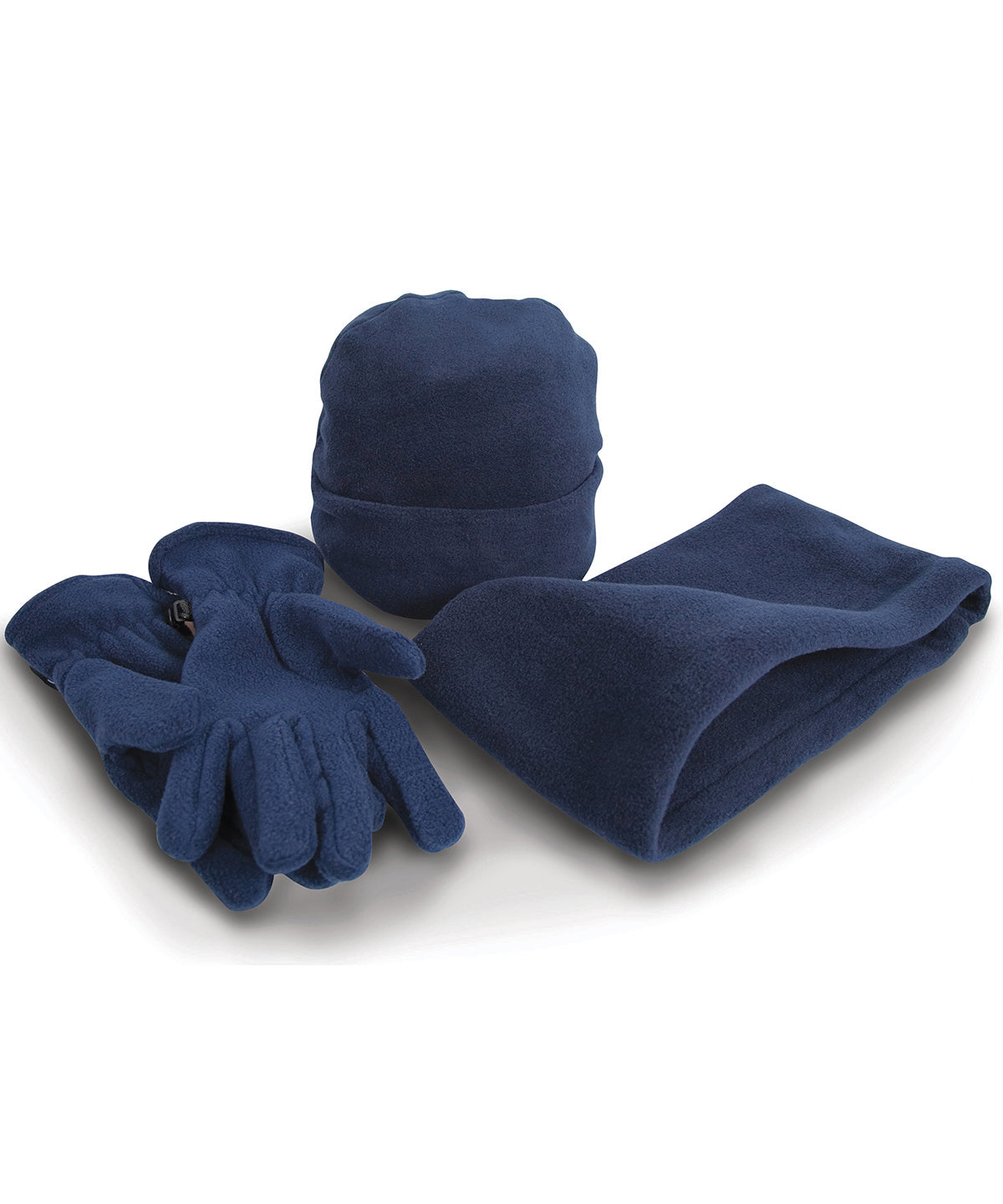 Result Winter Essentials Polartherm fleece accessory set, lifestyle photo
