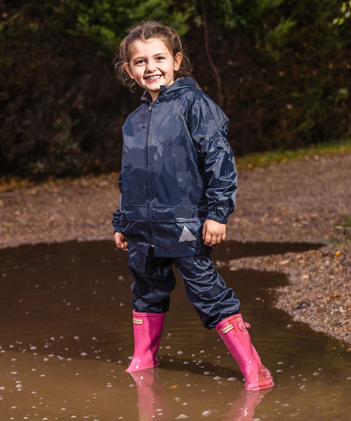 Result Junior waterproof jacket and trouser set, lifestyle photo