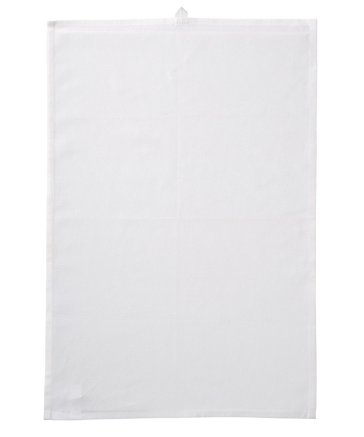 Nutshell Organic cotton tea towel in White, front view