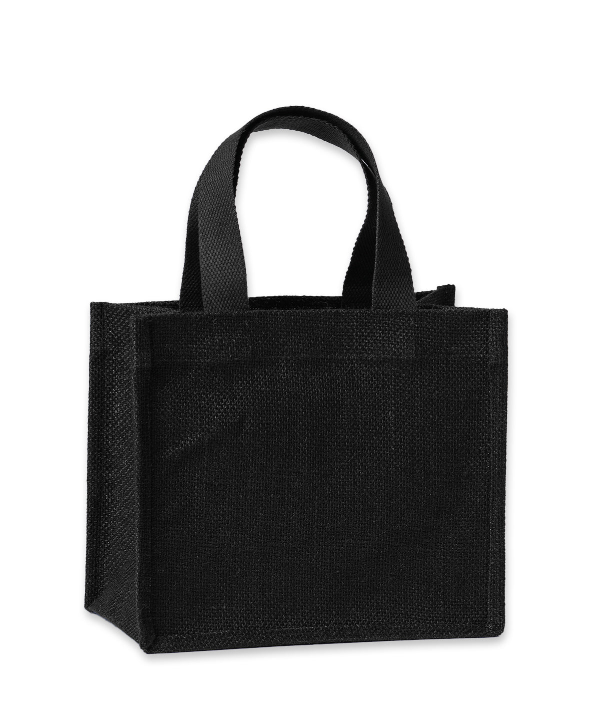 Nutshell Jute shopper in Black/Black, front view