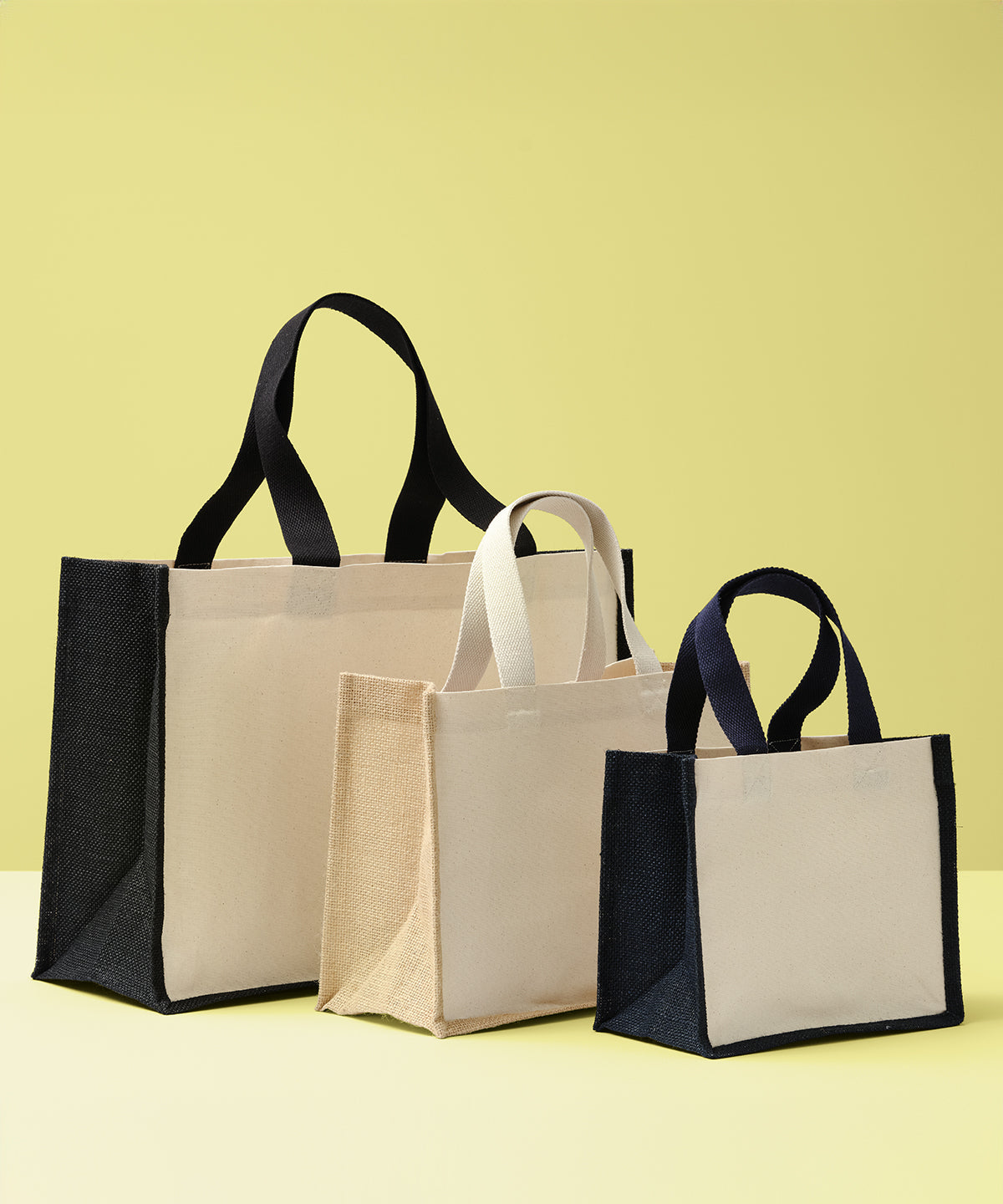 Nutshell Jute canvas panel shopper, lifestyle photo