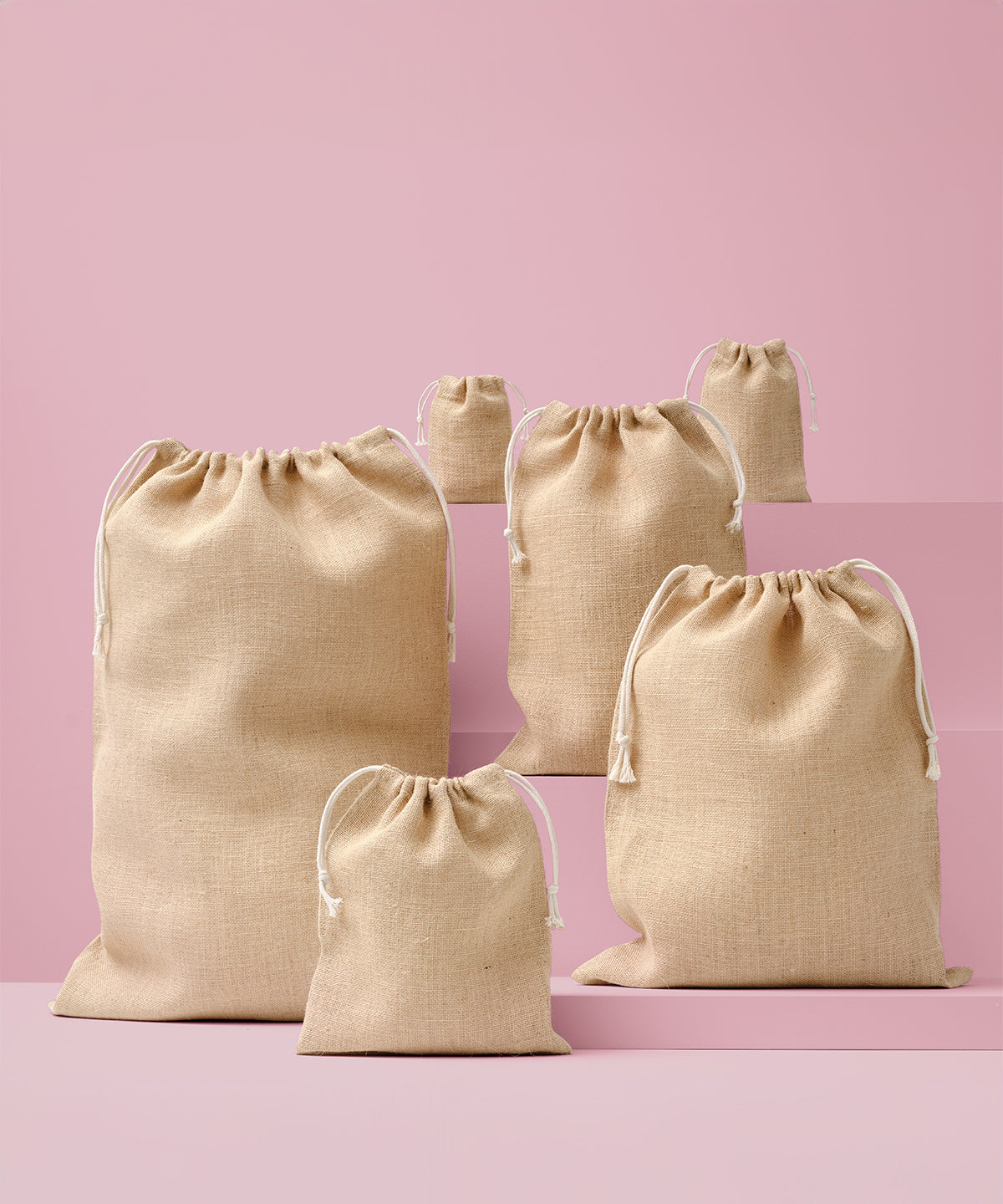 Nutshell Jute stuff bag in Natural, lifestyle photo