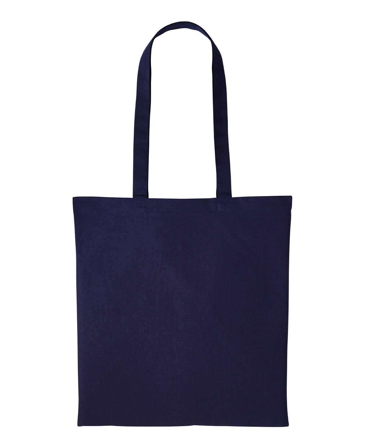 Nutshell Recycled cotton shopper long handle in French Dark Navy, front view