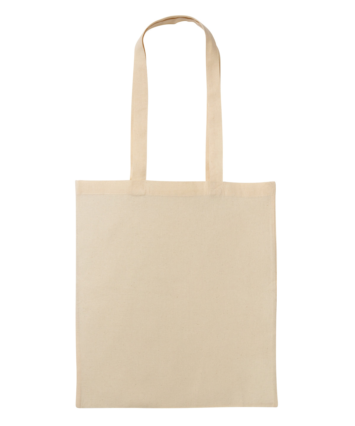 Nutshell Recycled cotton shopper long handle in Natural, front view