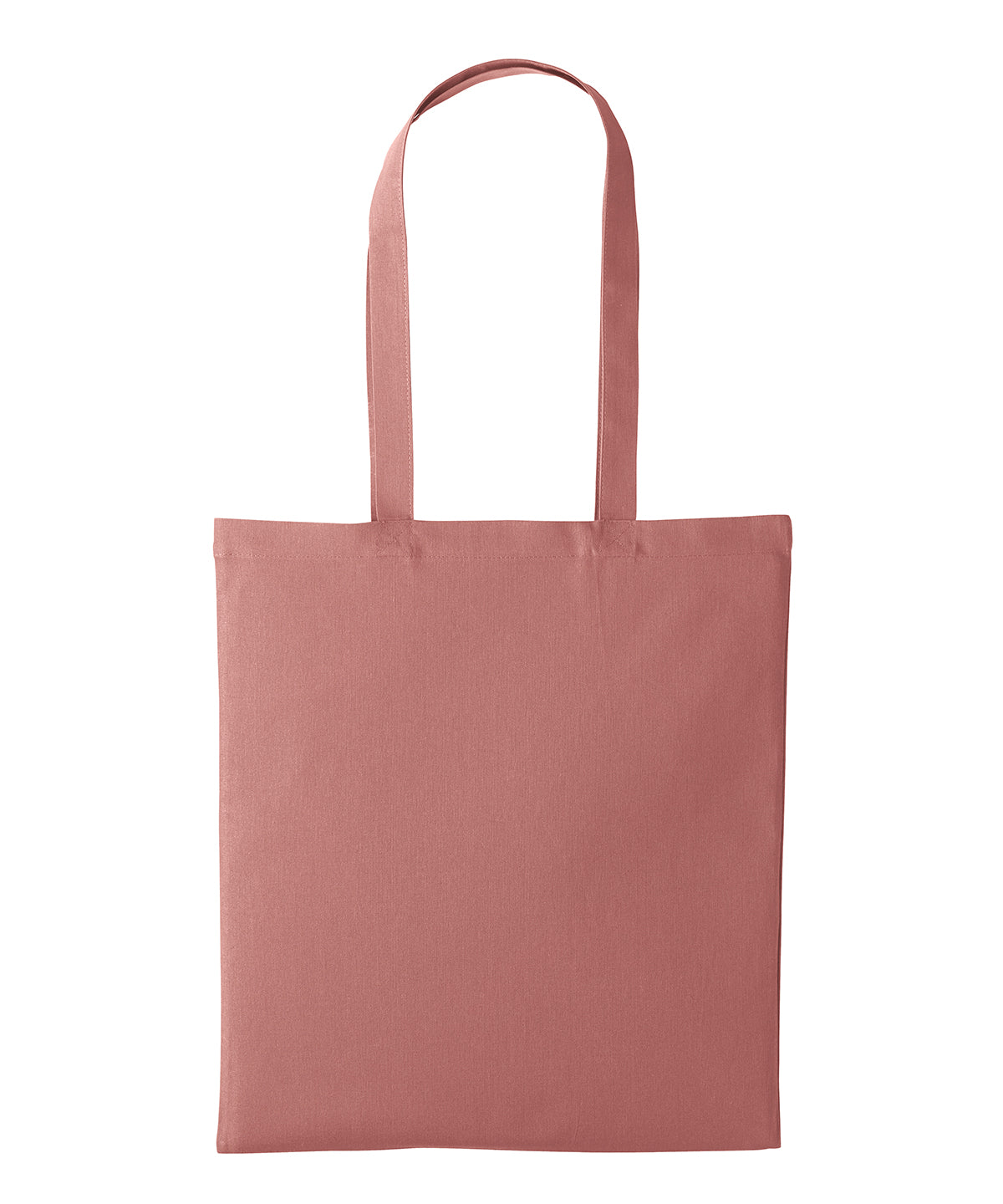 Nutshell Recycled cotton shopper long handle in Rose, front view