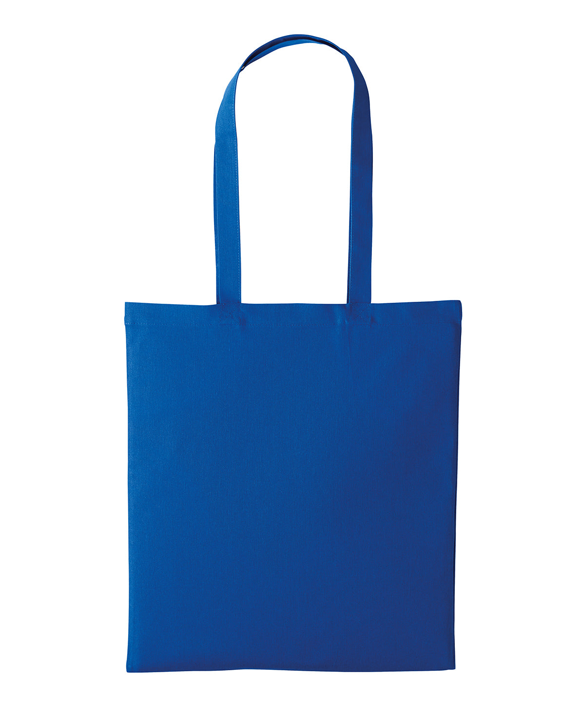 Nutshell Recycled cotton shopper long handle in Royal, front view