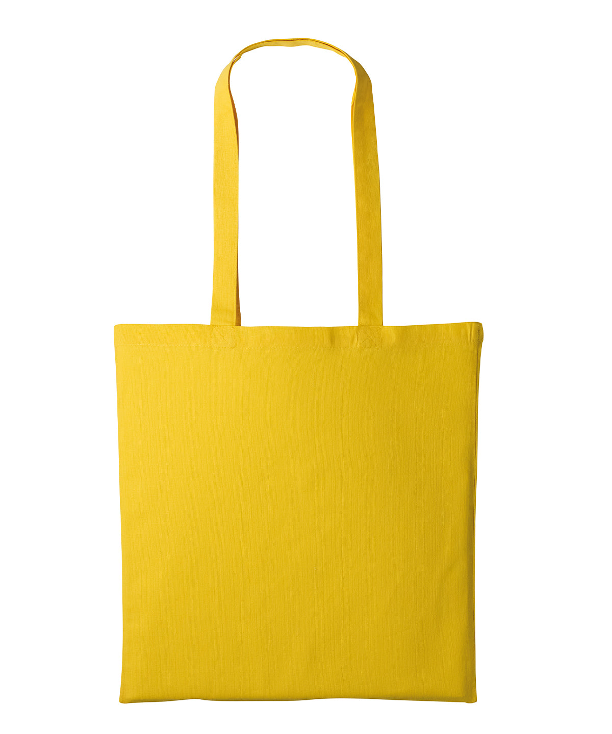 Nutshell Recycled cotton shopper long handle in Sunflower, front view