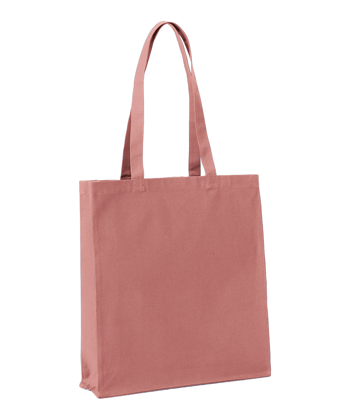 Nutshell Recycled premium canvas spacious shopper in Rose, front view