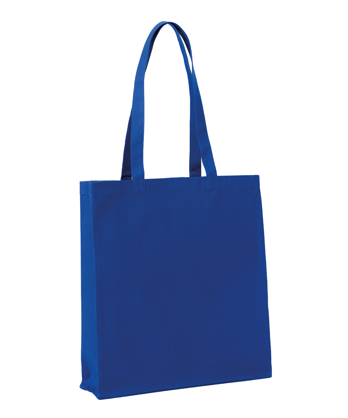 Nutshell Recycled premium canvas spacious shopper in Royal, front view