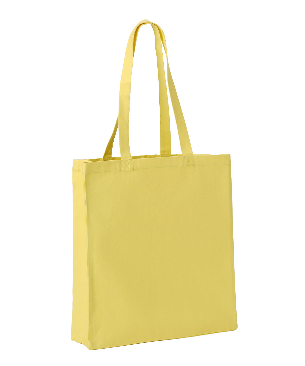 Nutshell Recycled premium canvas spacious shopper in Sunflower, front view