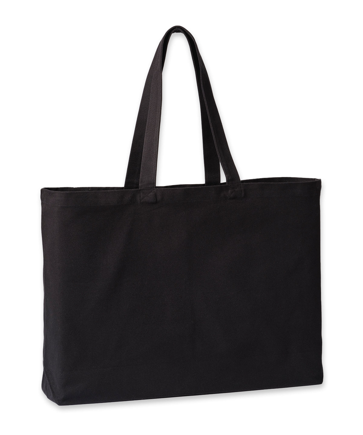 Nutshell Billie recycled luxe maxi tote in Black, front view