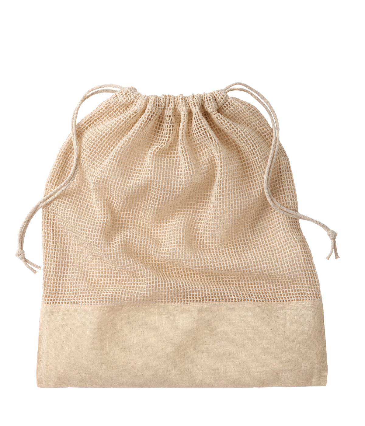 Nutshell Cotton mesh bag in Natural, front view