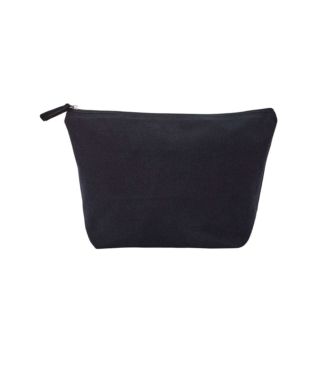 Nutshell Recycled luxe accessory bag in Black, front view