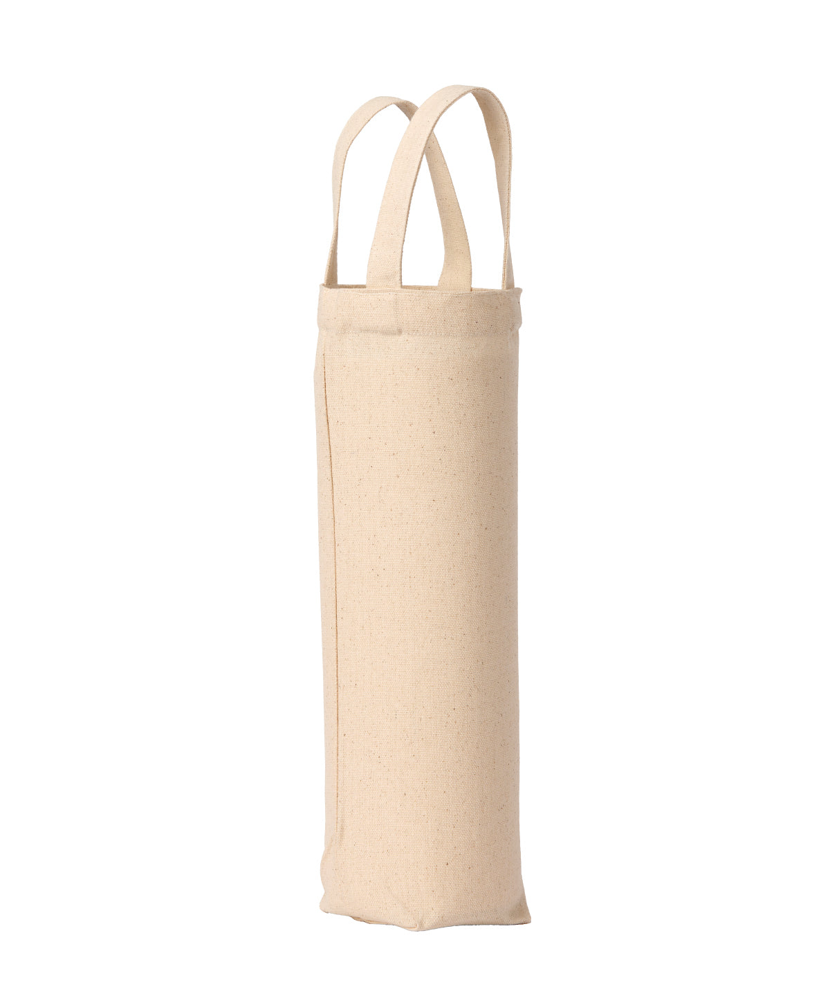 Nutshell Recycled premium canvas bottle bag in Natural, front view