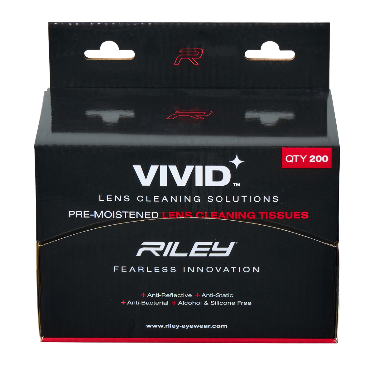 Riley Vivid Moist Lens Wipes (200pc)