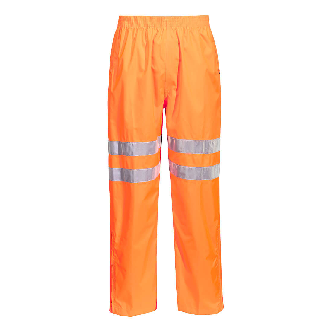 Portwest Hi-Vis Rain Traffic Trousers in Orange, main product image