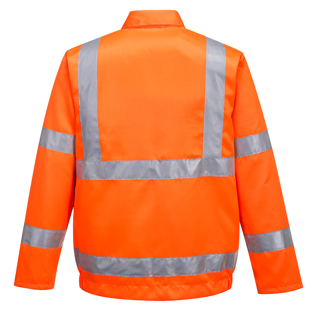 Portwest RT40 Hi-Vis Polycotton Bomber Jacket in Orange, back view