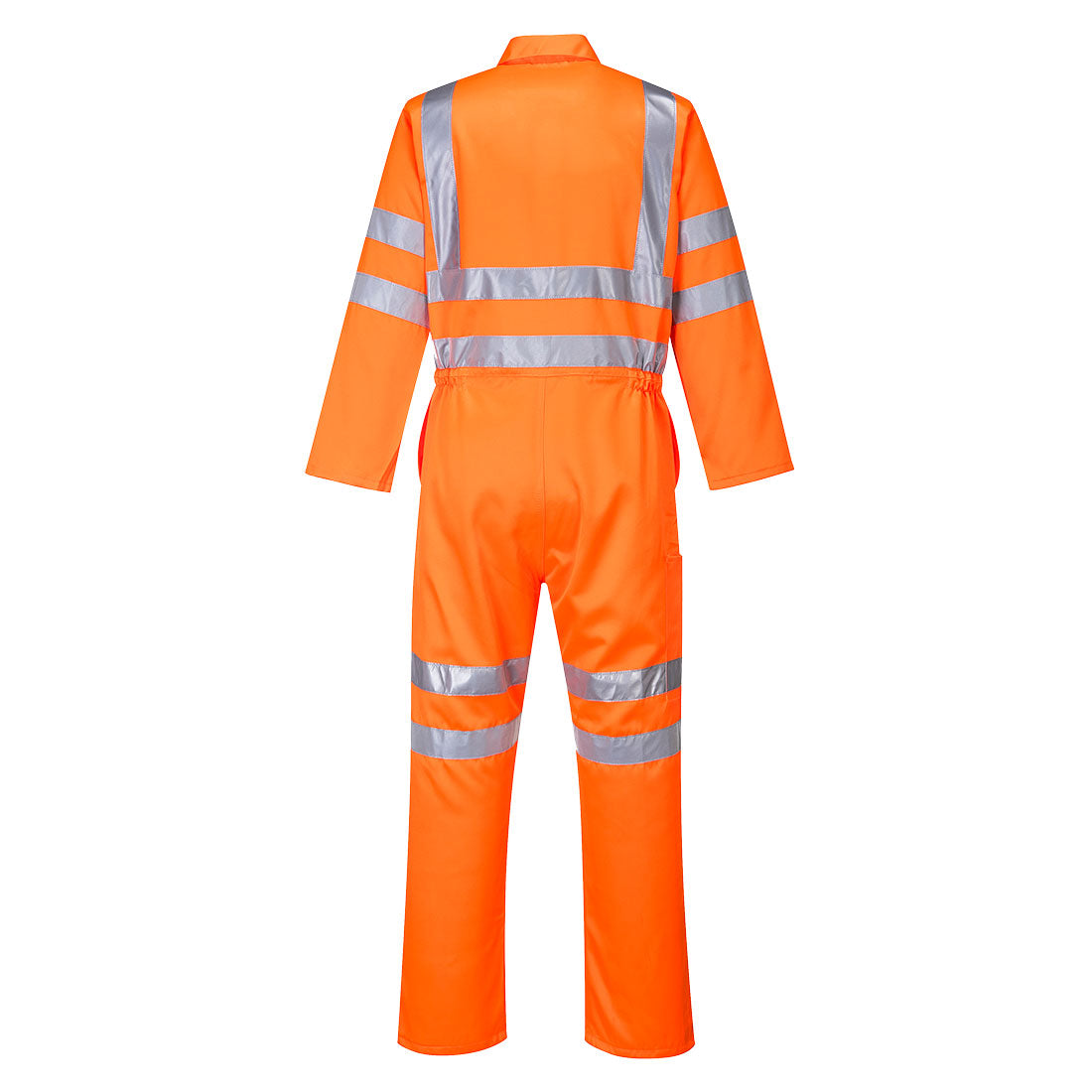Portwest RT42 Hi-Vis Polycotton Service Coverall in Orange, back view
