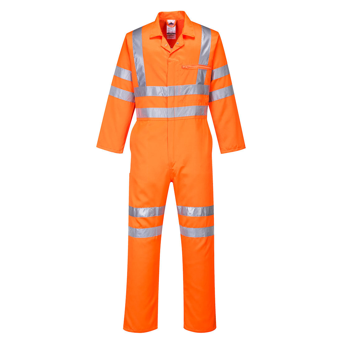 Portwest Hi-Vis Polycotton Service Coverall in Orange Tall, image 2