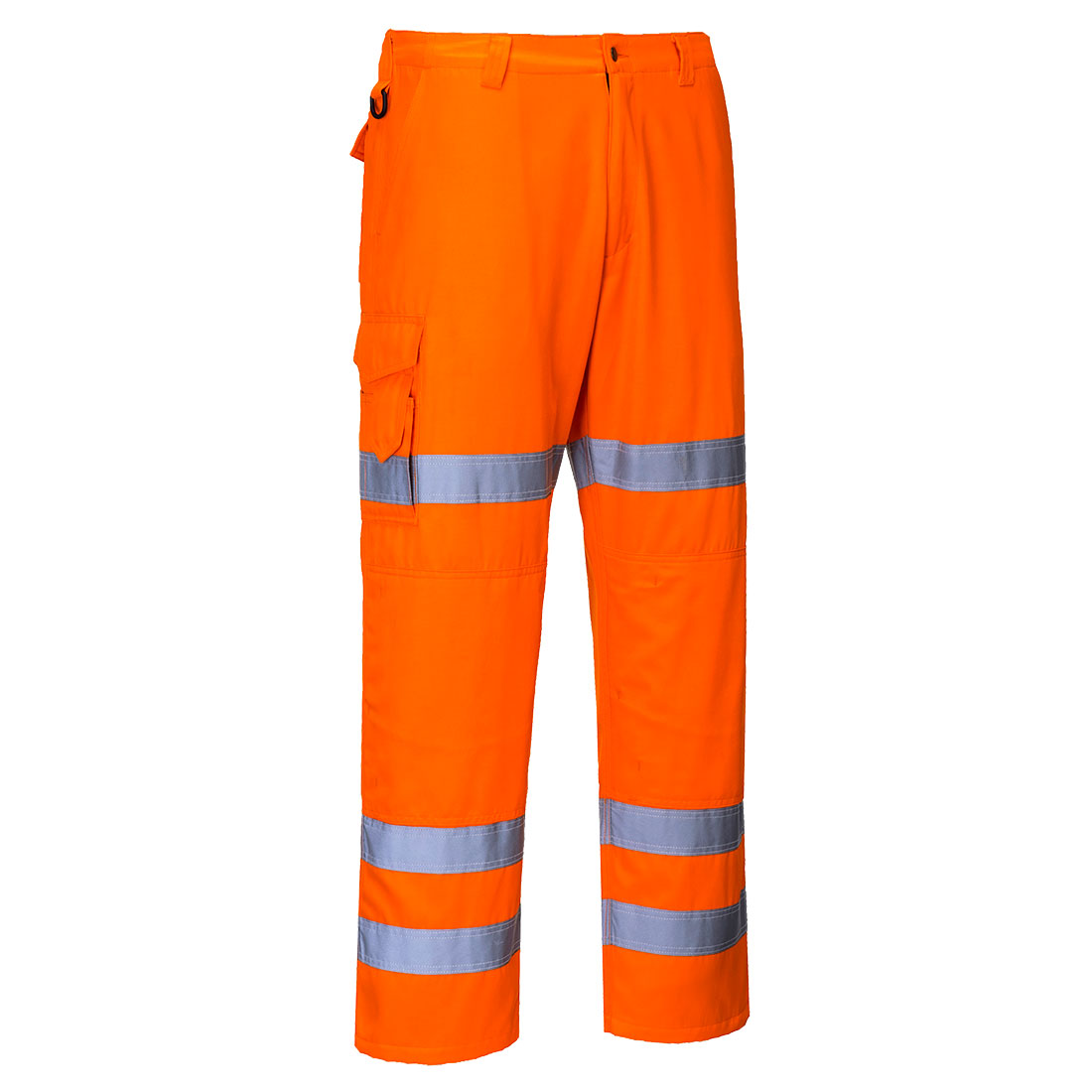 Portwest Hi-Vis Three Band Work Trousers in Orange, main product image