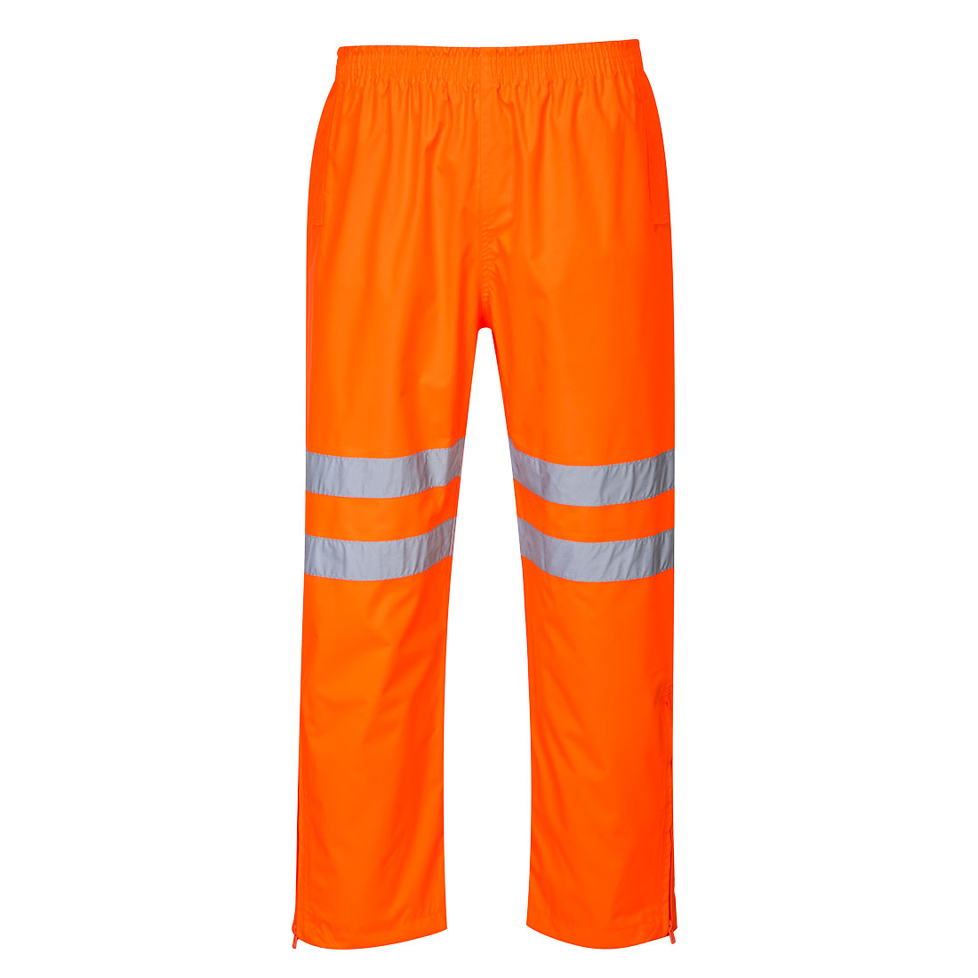 Portwest Hi-Vis Breathable Rain Trousers in Orange, main product image