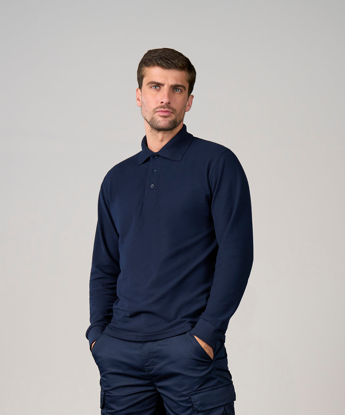 ProRTX Pro long sleeve polo, lifestyle photo