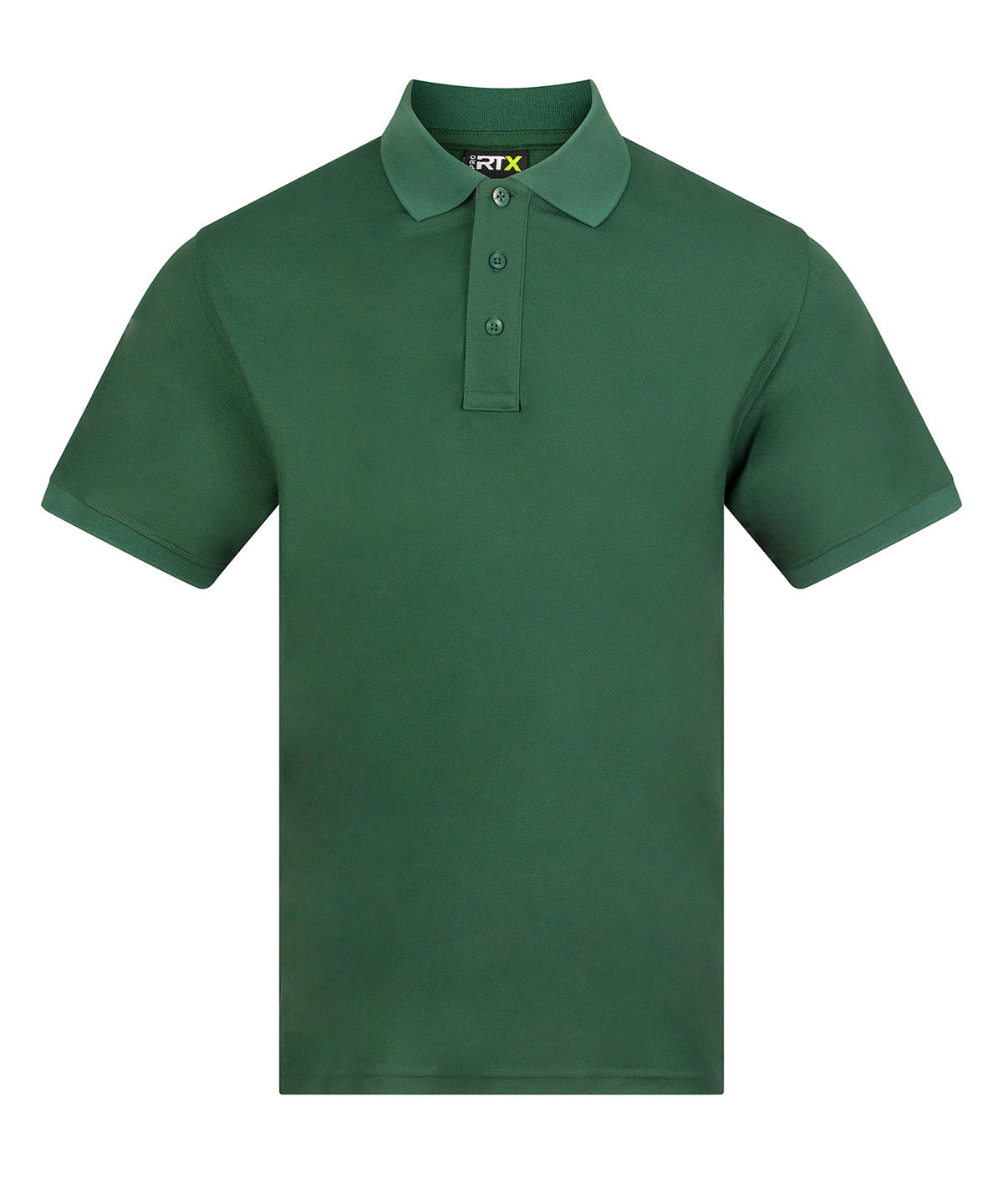 ProRTX Pro wicking polo in Bottle Green, front view