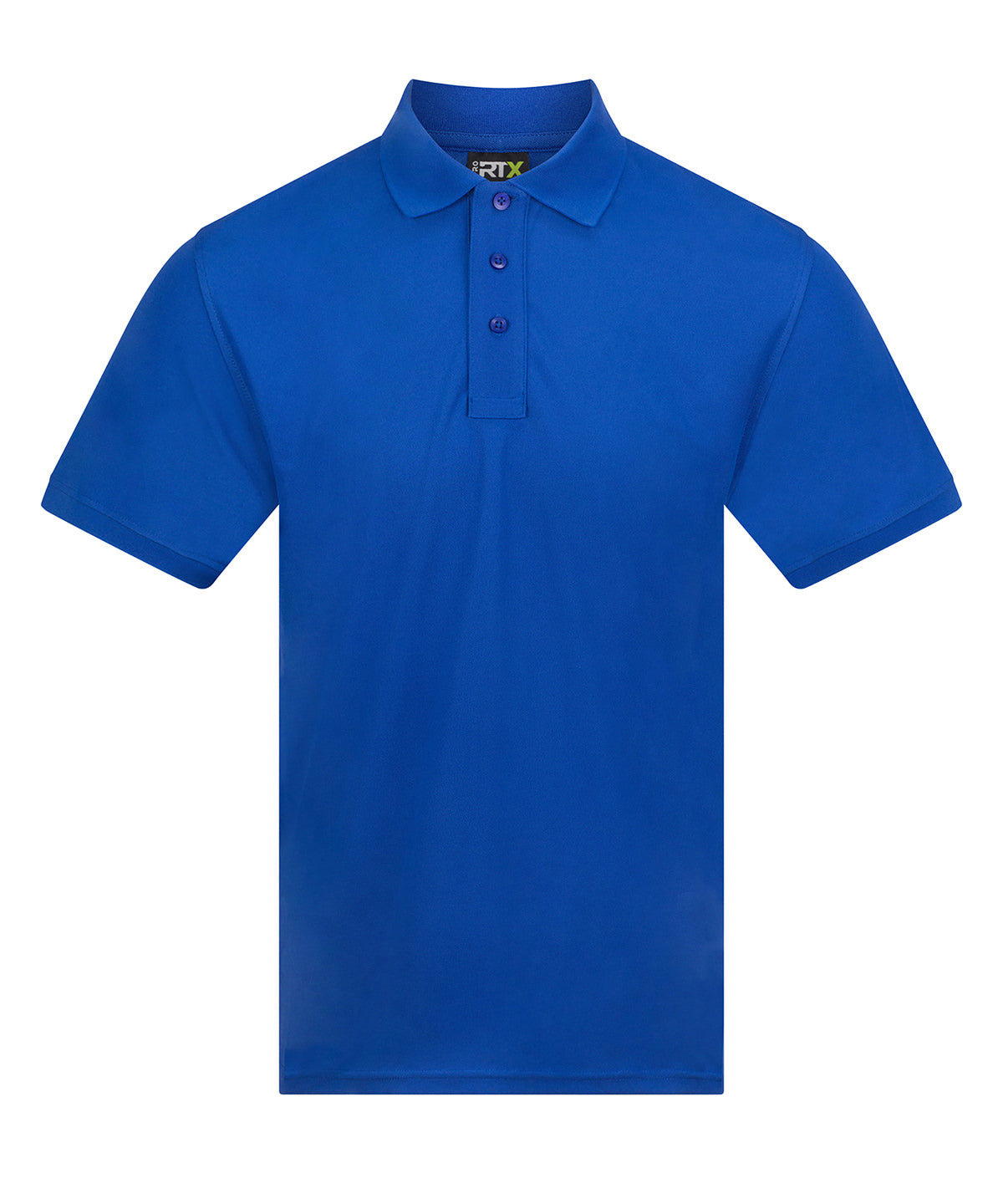 ProRTX Pro wicking polo in Royal Blue, front view
