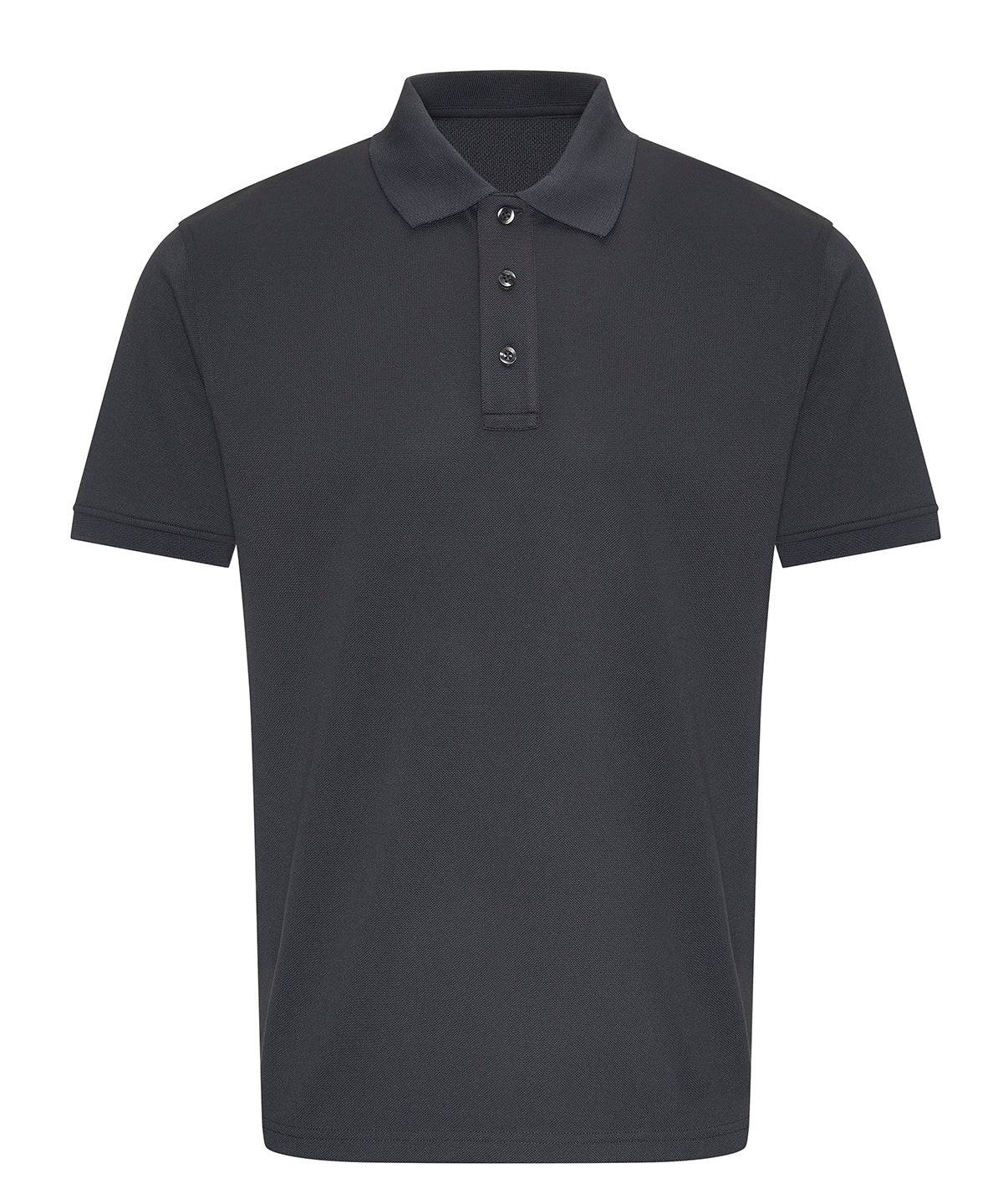 ProRTX Pro wicking polo in Solid Grey, front view