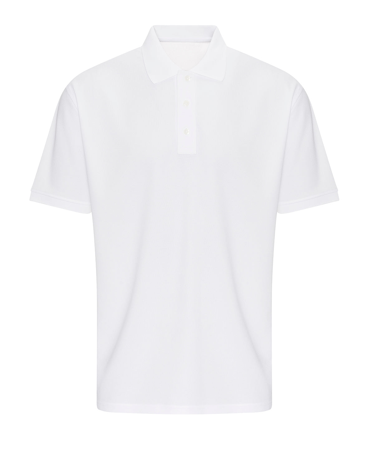 ProRTX Pro wicking polo in White, front view