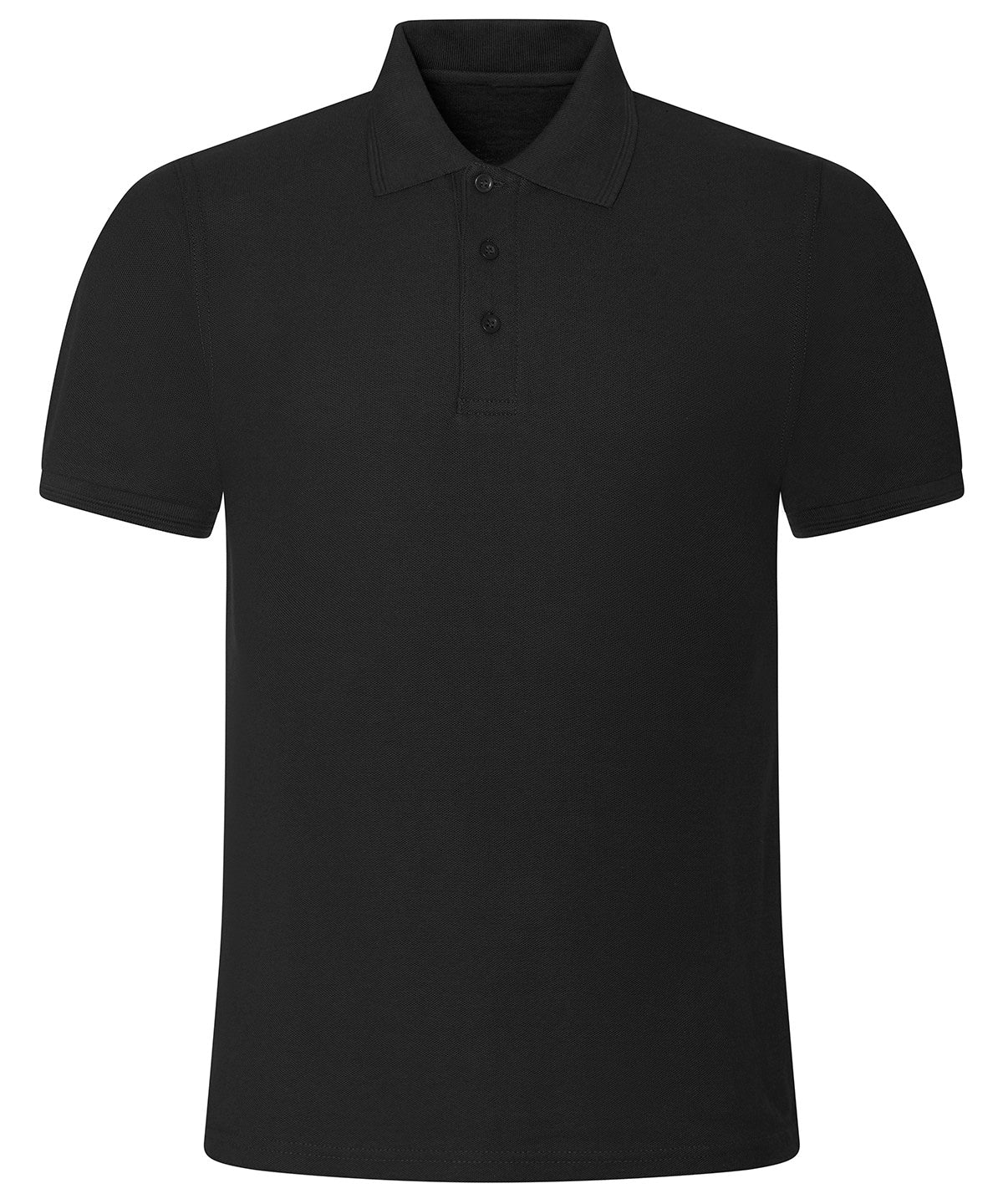 ProRTX Pro premium polo in Black, front view