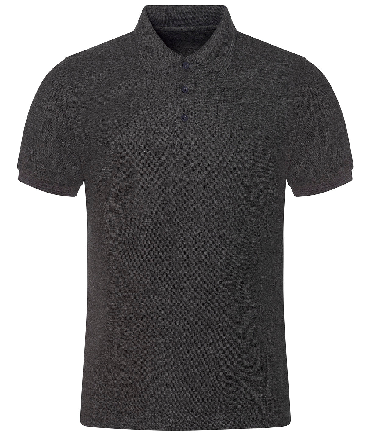 ProRTX Pro premium polo in Charcoal, front view