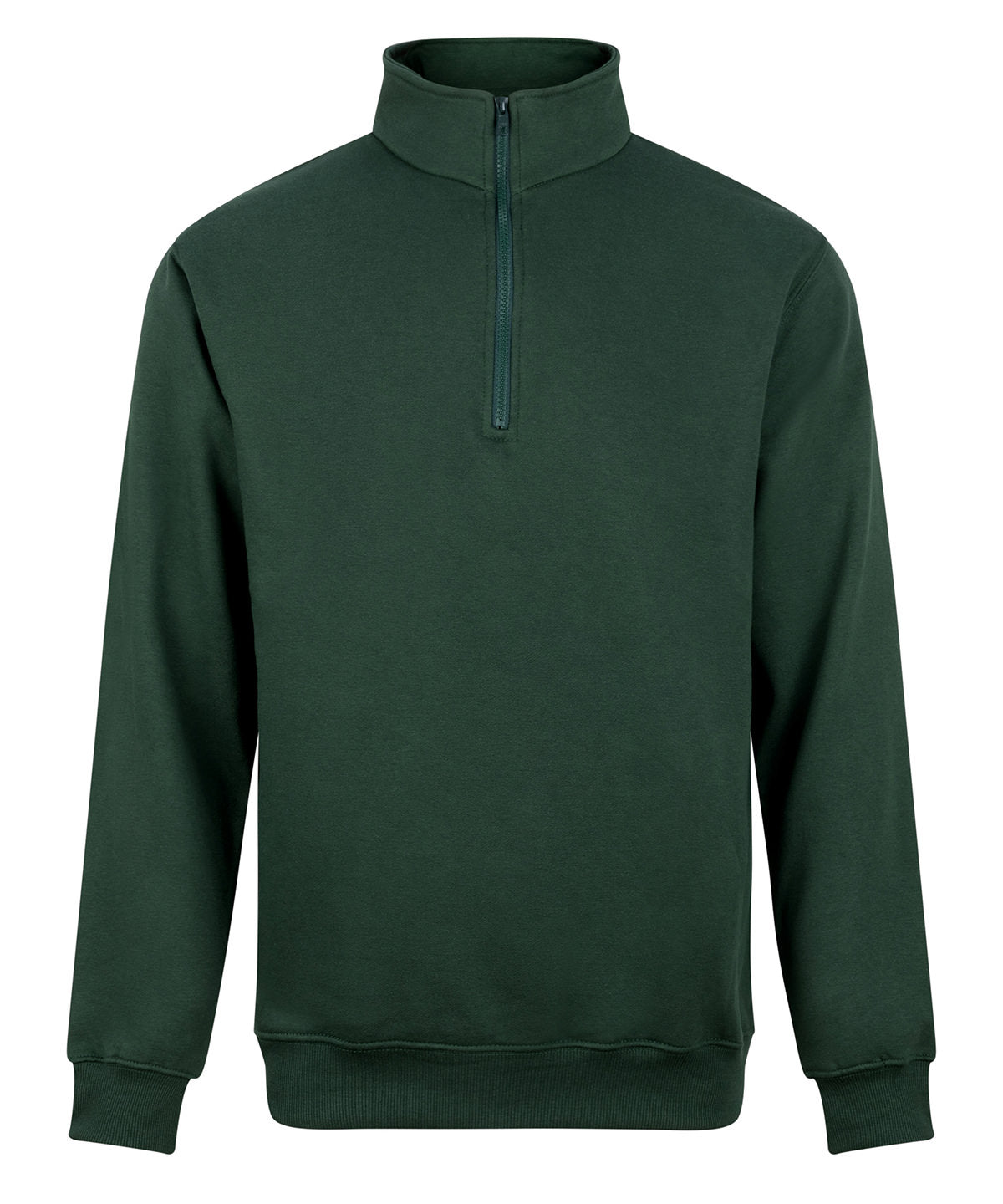 ProRTX Pro ¼-neck zip sweatshirt in Bottle Green, front view