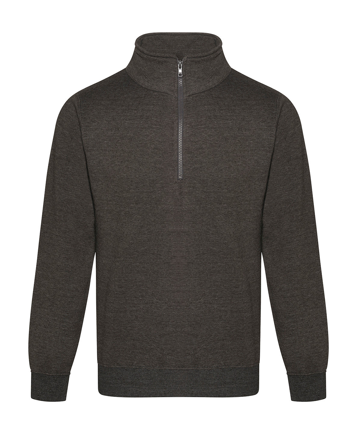 ProRTX Pro ¼-neck zip sweatshirt in Charcoal, front view