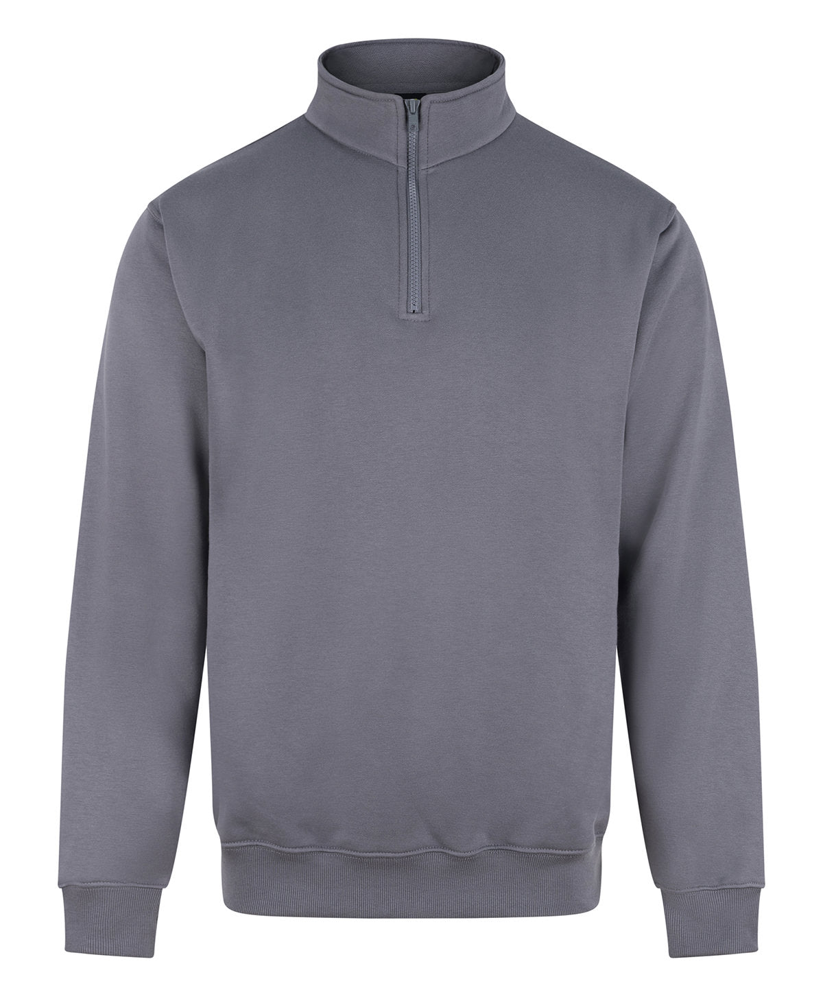 ProRTX Pro ¼-neck zip sweatshirt in Solid Grey, front view