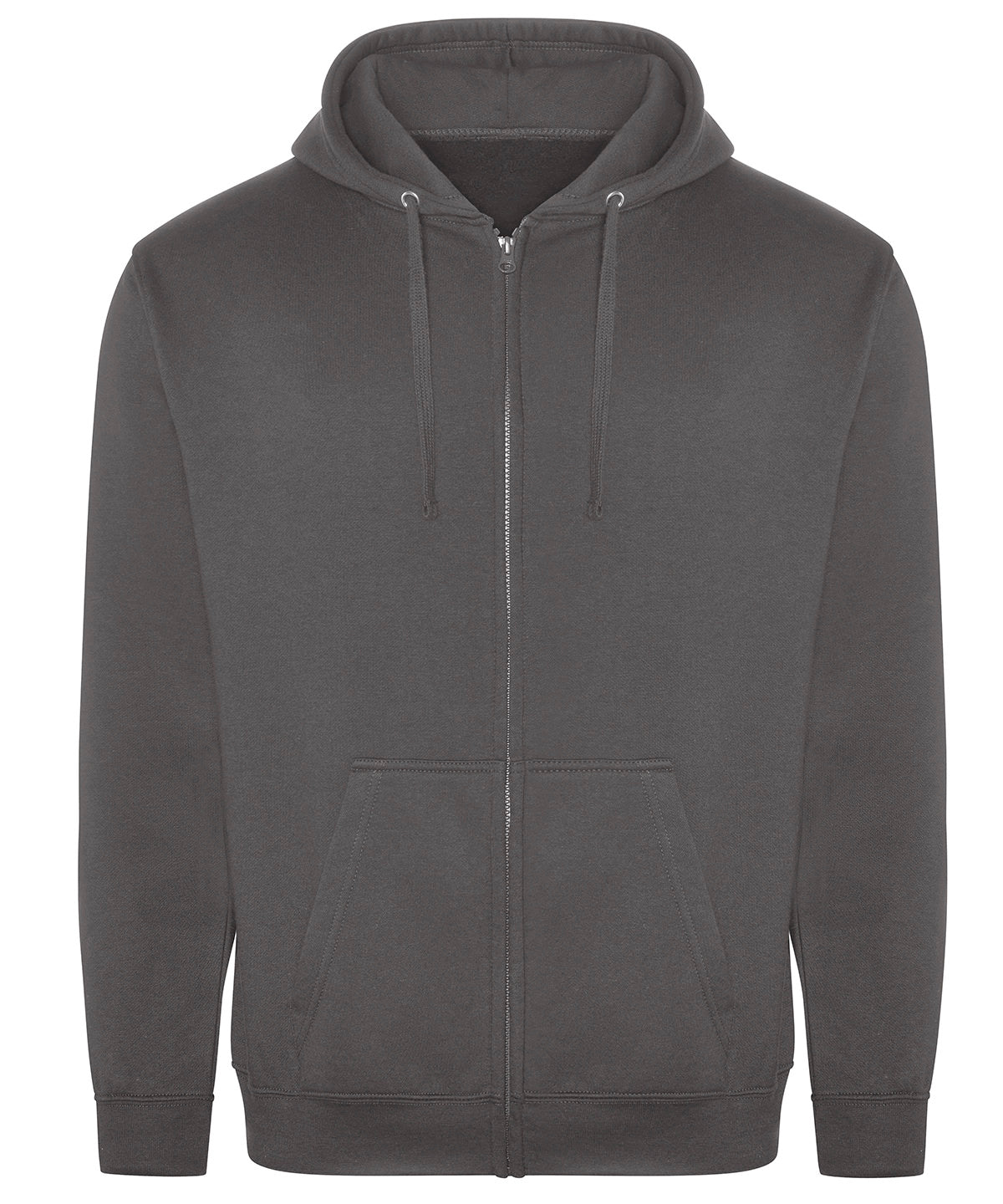 ProRTX Pro zip hoodie in Charcoal, front view