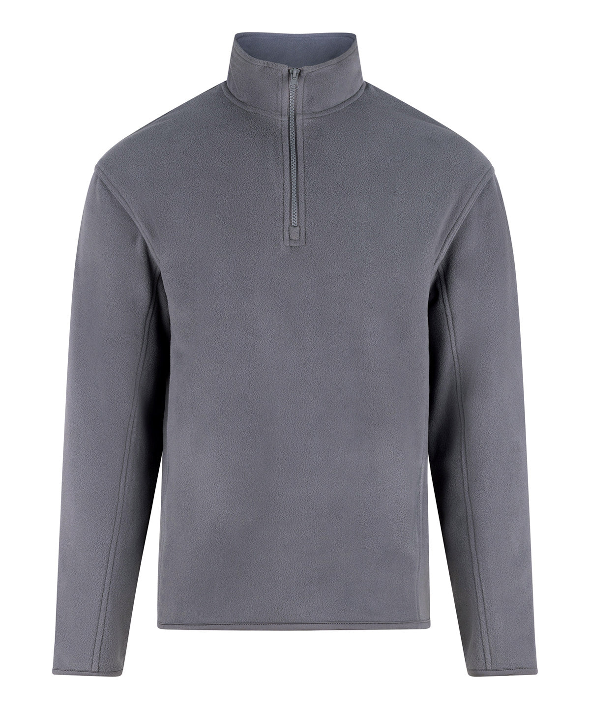 ProRTX Pro 1/4-zip microfleece in Solid Grey, front view