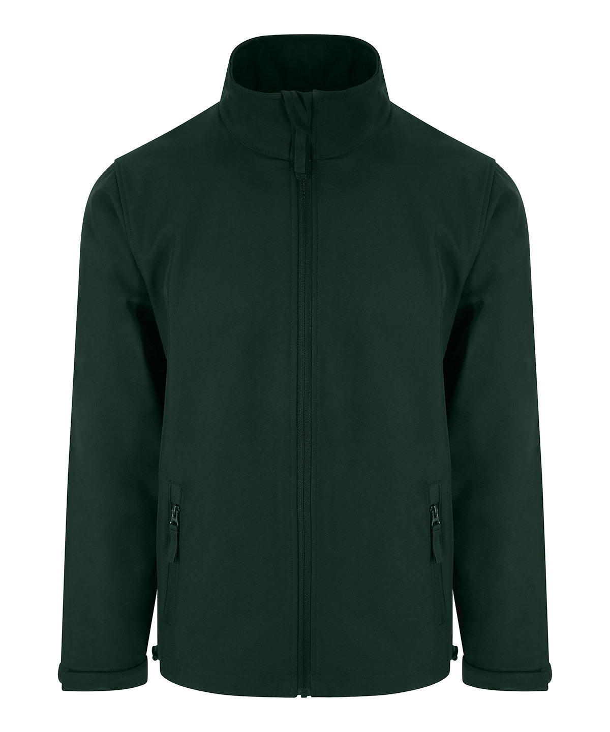 ProRTX Pro 2-layer softshell in Bottle Green, front view