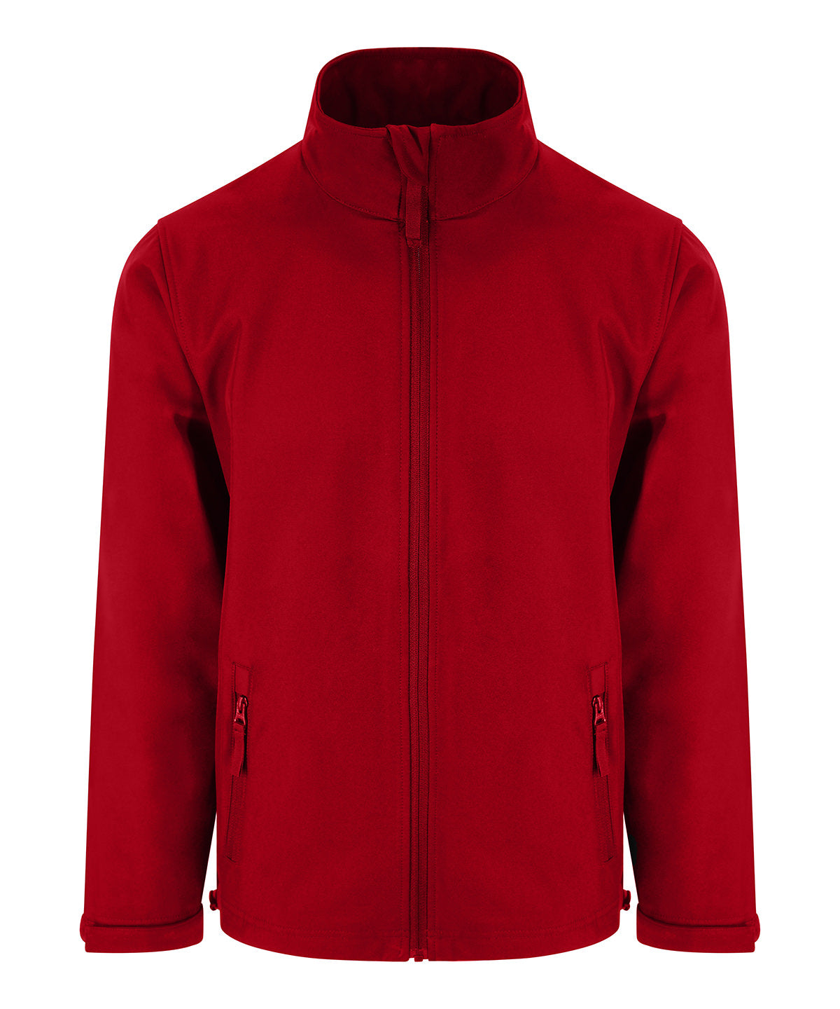 ProRTX Pro 2-layer softshell in Red, front view