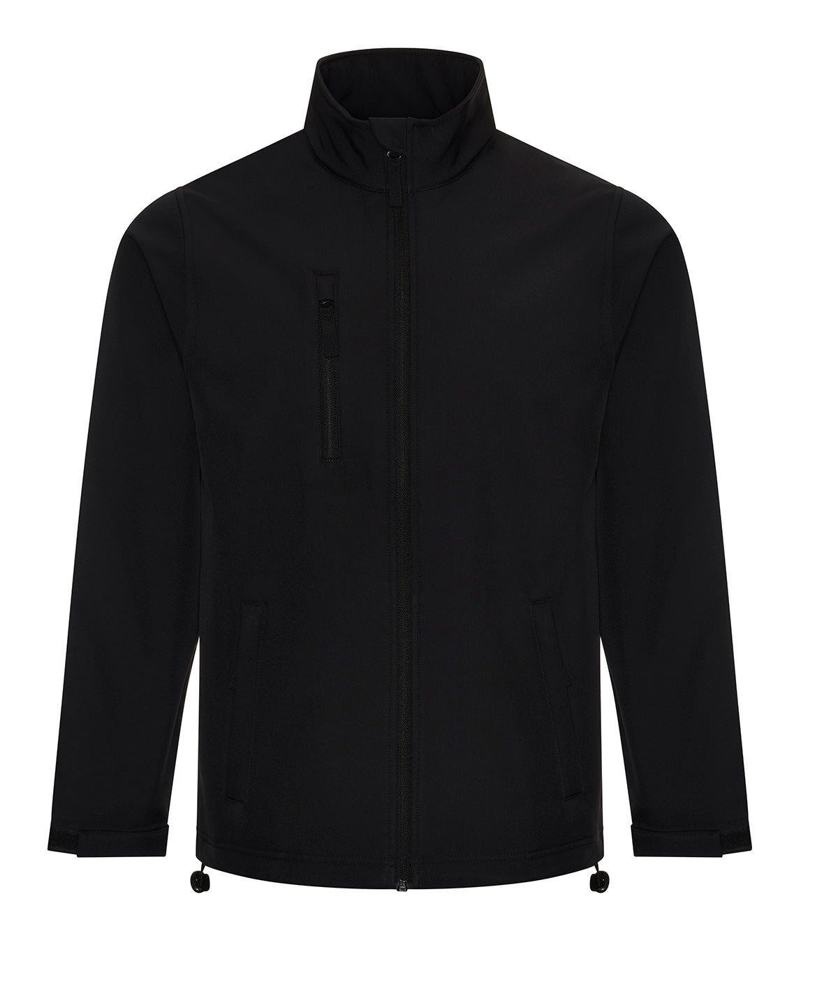 ProRTX Pro three-layer softshell jacket in Black, front view