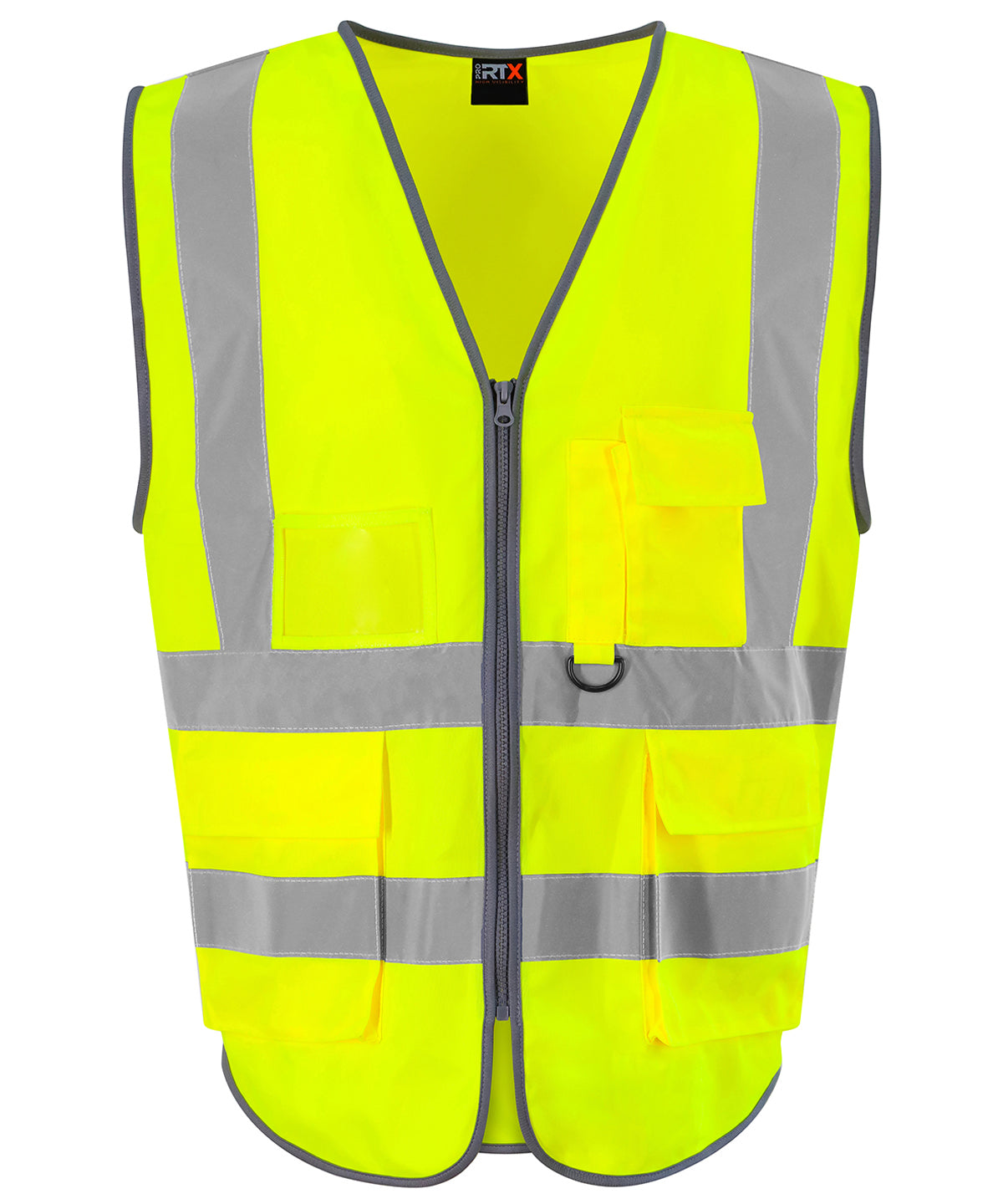 ProRTX High Visibility Executive waistcoat in HV Yellow, front view