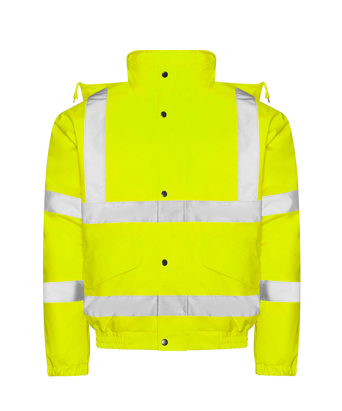 ProRTX High Visibility High visibility bomber jacket in HV Yellow, front view