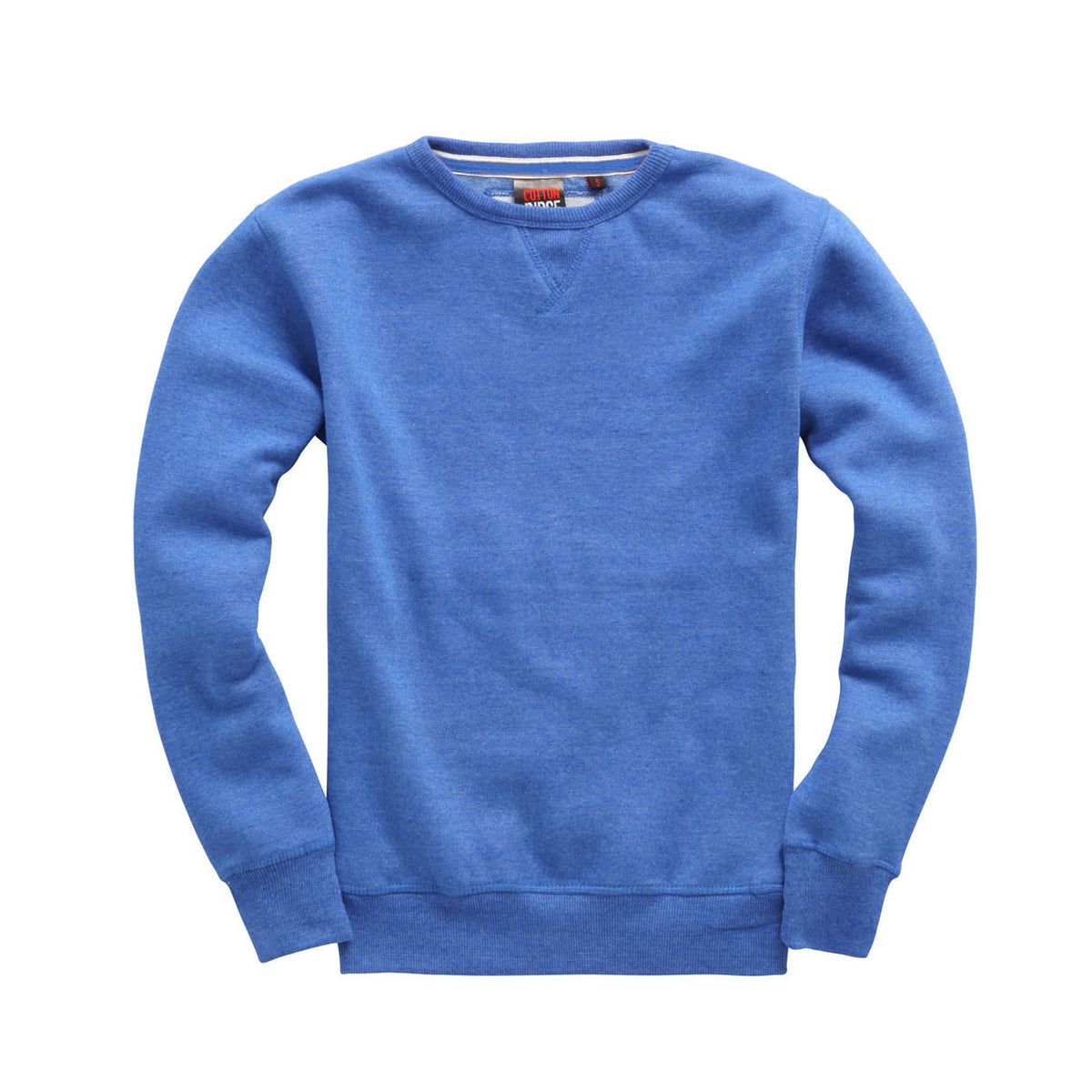 Cotton Ridge W107PF Pluto Ultra Premium Sweat Shirt in Royal Melange
