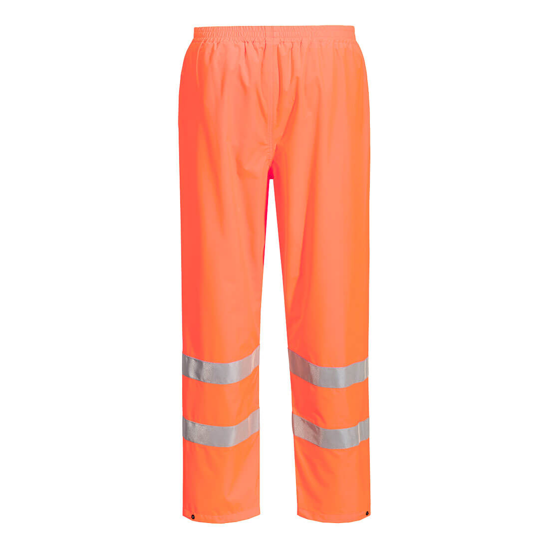 Portwest S165 Hi-Vis Lightweight Packable Trousers in Orange, back view