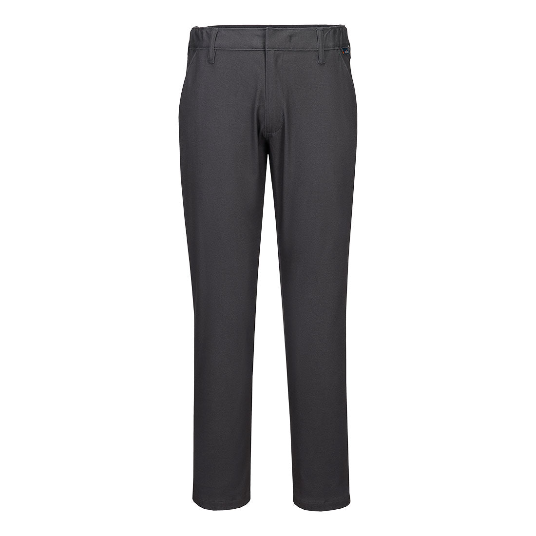 Portwest Stretch Slim Chino Trousers in Metal Grey, image 4