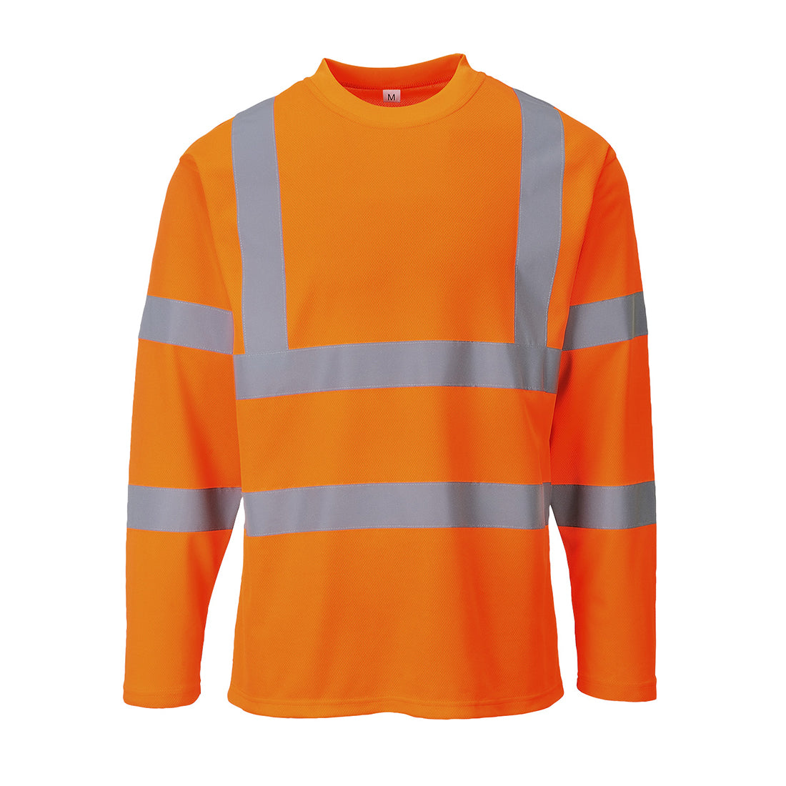 Portwest Hi-Vis Cotton Comfort T-Shirt L/S in Orange, main product image